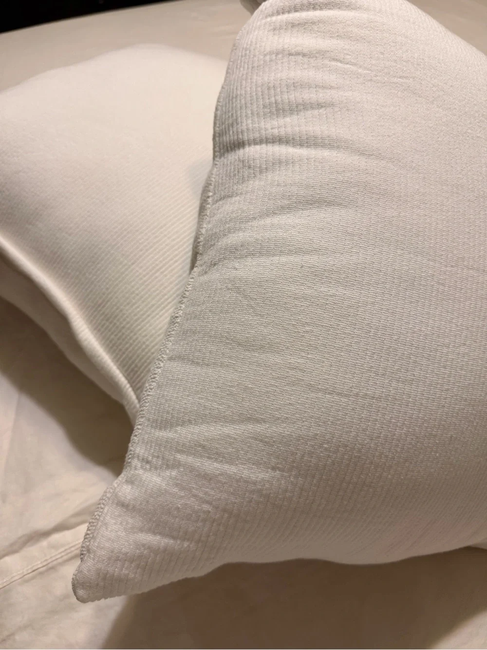 2 Luxury White Floral Tufted Throw Pillows